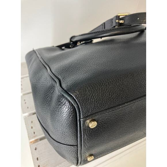 KATE SPADE LARGE BLACK PEBLED LEATHER WOMENS SHOULDER BAG - Picture 7 of 16